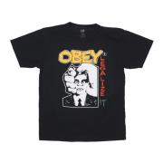 Obey Vintage Black Classic Pigment Tee T-Shirt Black, Herr