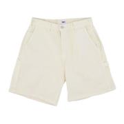 Obey Denim Snickar Shorts Oblekt Jeans Beige, Herr