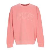 Obey Lättvikts Crewneck Sweatshirt Pigment Shell Pink Pink, Herr