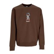 HUF Gundam Choklad Crewneck Sweatshirt Brown, Herr