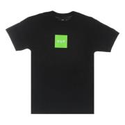 HUF Essentials Box Logo Tee Svart Black, Herr