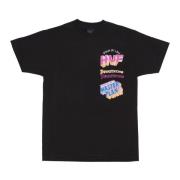 HUF Svart Crew Neck T-shirt med Logo Print Black, Herr