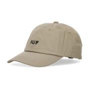 HUF Böjd Skärm Keps 6 Panel Mössa Beige, Herr