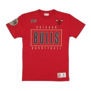 Mitchell & Ness Chicago Bulls Vintage Logo Tee Red, Herr