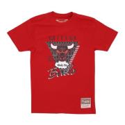 Mitchell & Ness Chicago Bulls NBA Tee Hardwood Classics Red, Herr