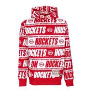 Mitchell & Ness Houston Rockets Hoodie Red, Herr