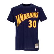 Mitchell & Ness Stephen Curry NBA Tee Hardwood Classics Blue, Herr