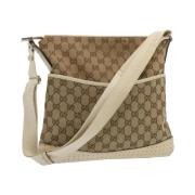 Gucci Vintage Pre-owned Canvas gucci-vskor Beige, Dam