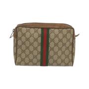 Gucci Vintage Pre-owned Canvas gucci-vskor Beige, Dam