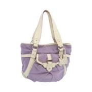 Celine Vintage Pre-owned Bomull celine-vskor Purple, Dam