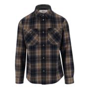 Woolrich Rutig Ullskjorta Brown, Herr