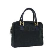 Fendi Vintage Pre-owned Canvas handvskor Black, Dam