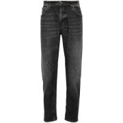 Dondup Svart Stretch Bomull Brighton Jeans Black, Herr