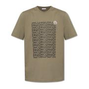 Moncler T-shirt med logotyp Green, Herr