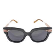 Gucci Vintage Pre-owned Plast solglasgon Black, Dam