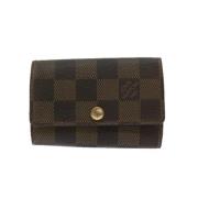 Louis Vuitton Vintage Pre-owned Belagd canvas nyckelhllare Brown, Dam