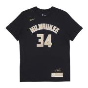 Nike Giannis Antetokounmpo NBA Tee Svart Black, Herr