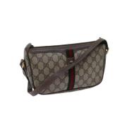 Gucci Vintage Pre-owned Canvas gucci-vskor Beige, Dam