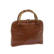 Gucci Vintage Pre-owned Laeder handvskor Brown, Dam