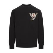 Moncler Svart Skidåkare Sweatshirt Black, Herr