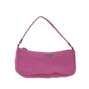 Prada Vintage Pre-owned Nylon prada-vskor Pink, Dam