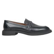 Estro Kvinnors Svarta Läderloafers Er00115646 Black, Dam