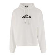 Dsquared2 Hoodie i bomullsblandning med logotyp White, Herr