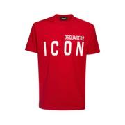 Dsquared2 Röd Icon Tryckt T-shirt Red, Herr