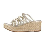 Unisa Platform Wedges Sandaler Yellow, Dam