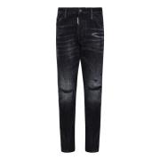 Dsquared2 Svart Cool Guy Slim-Fit Jeans Black, Herr