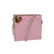 Chanel Vintage Pre-owned Bomull chanel-vskor Pink, Dam