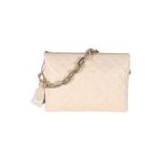 Louis Vuitton Vintage Pre-owned Laeder crossbodyvskor Beige, Dam