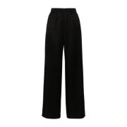 Forte Forte Svarta Wide Leg Byxor Black, Dam