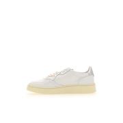 Autry Låga Medalist Lädersneakers, Vit, Storlek 40 White, Herr