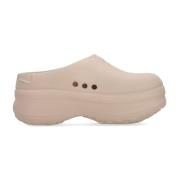 Adidas Taupe Women Mule Wonder Slip-On Skor Beige, Dam