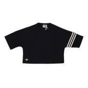 Adidas Svart/Vit Kortärmad T-shirt Black, Dam