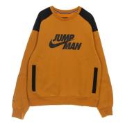 Jordan Crewneck Sweatshirt med Ribbade Detaljer Brown, Herr