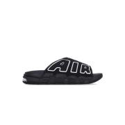 Nike Air More Uptempo Slide Svart/Vit Black, Herr