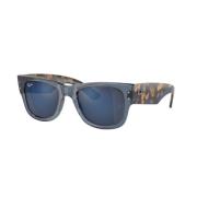 Ray-Ban Mega Wayfarer Solglasögon Blå Transparent Blue, Unisex