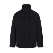 Stone Island Navy Blue Field Jacket Hood PrimaLoft Blue, Herr