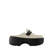 Crocs Stiliga Linen Black Slip-On Mules Gray, Dam