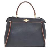 Fendi Vintage Pre-owned Laeder handvskor Blue, Dam