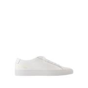 Common Projects Vita Läder Låga Sneakers White, Herr