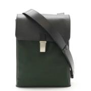 Louis Vuitton Vintage Pre-owned Tyg axelremsvskor Green, Dam