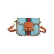 Gucci Vintage Pre-owned Bomull gucci-vskor Brown, Dam