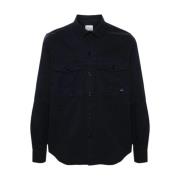 Paul Smith Khaki Texturerad Overshirt Blue, Herr