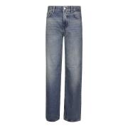 Haikure Stiliga Koreanska Jeans Blue, Dam