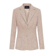 Kiton Kashmir Blazer med Donegal Effekt Pink, Dam