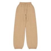 Laneus Sportiga Cashmere Silke Byxor Brown, Dam