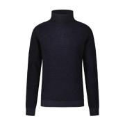 Dondup Mysig Stickad Turtleneck Tröja Blue, Herr